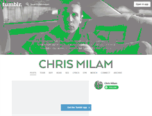 Tablet Screenshot of chrismilam.com